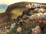 William Holman Hunt Our English Coasts oil painting on canvas